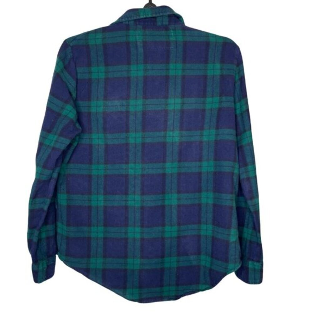 Rustic Outfitters Vintage Women's Plaid Snap Button Down Shirt XL Dark Academia - Picture 4 of 7